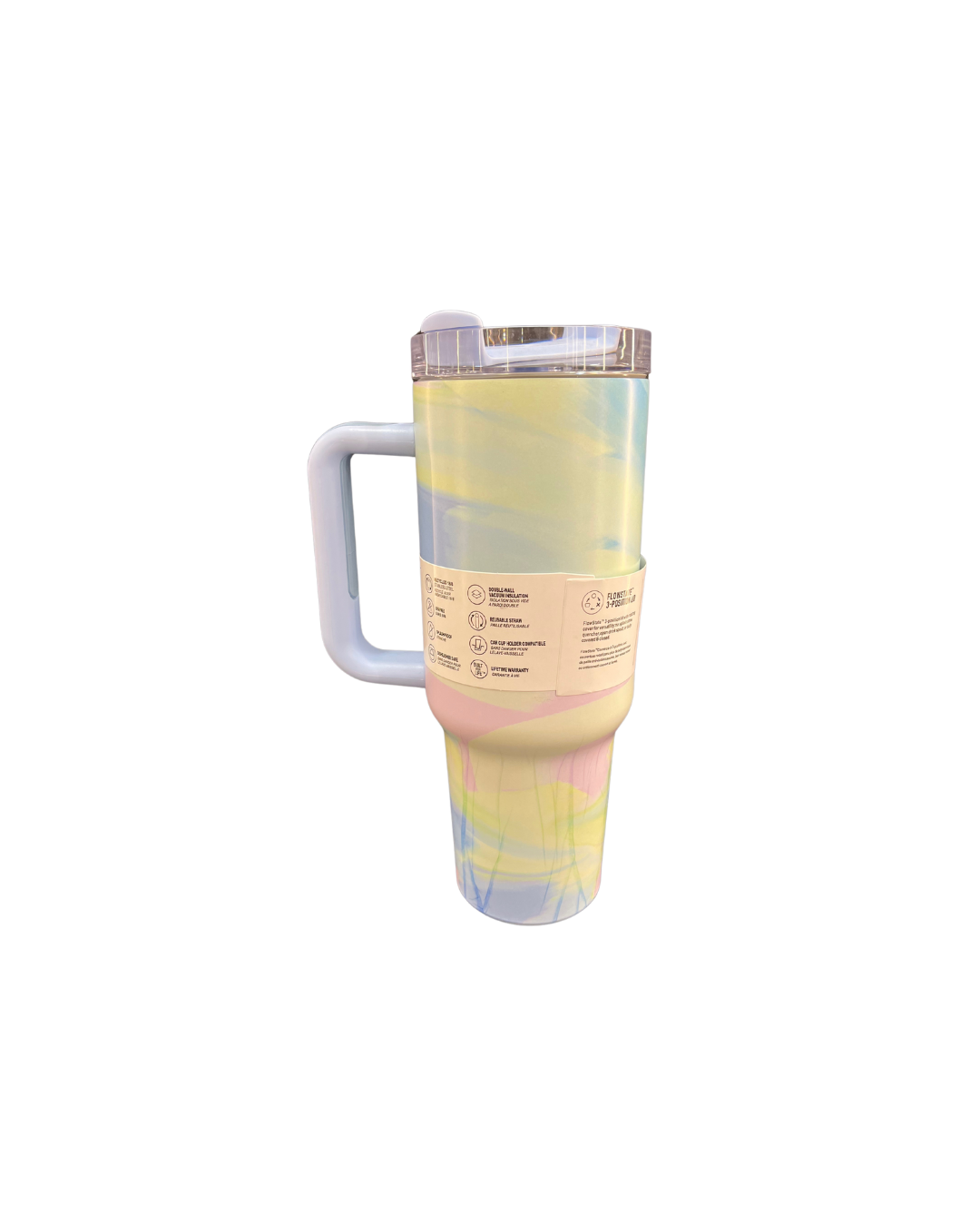 Stanley Quencher H2.0 Flow State Tumbler – 40 oz (Pastel Marble Edition) - Image 2