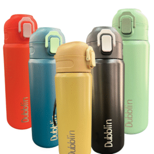 Dublin Flip Lock Vacuum Insulated Stainless Steel Bottle – 500ml – Set of 5 (Multicolor)