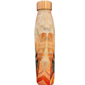 Trove Copper Water Bottle – Printed Floral Design (1000ml)