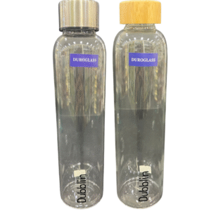 Duropet Premium Borosilicate Glass Bottles – 1000 ml (Steel Cap & Bamboo Cap Variants)