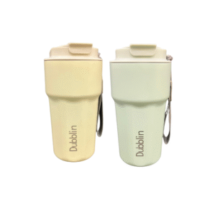 Dublin Wheat Fiber Travel Mug with Lid – Set of 2 Eco-Friendly Cups